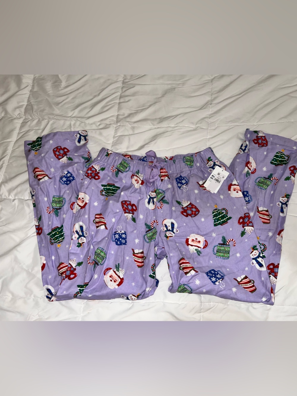 Old Navy Holiday Print Lavender Pajama Pants